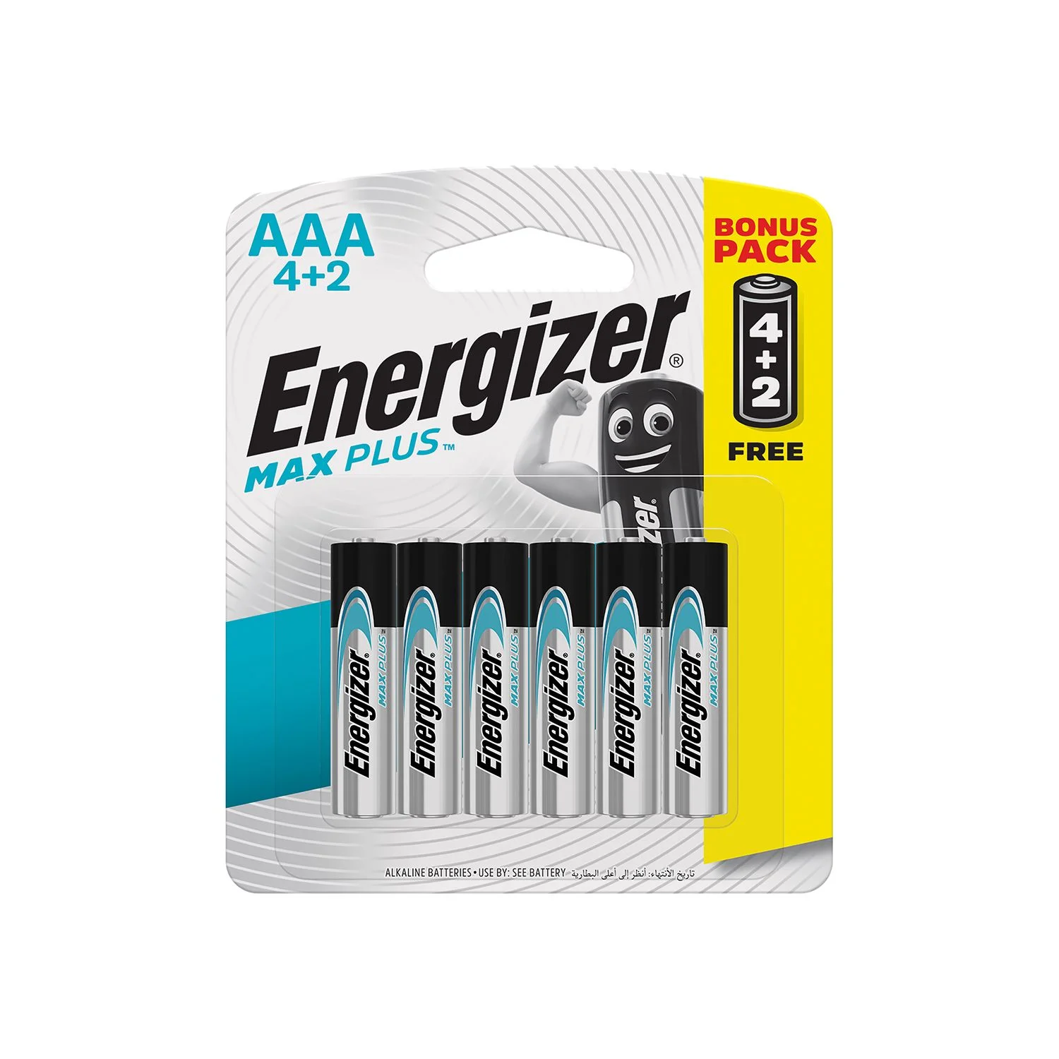 E301397401.webp MAXPLUS AAA BATTERY-6PACK 4+2 FREE (MOQ12) ENERGIZER - Image 1