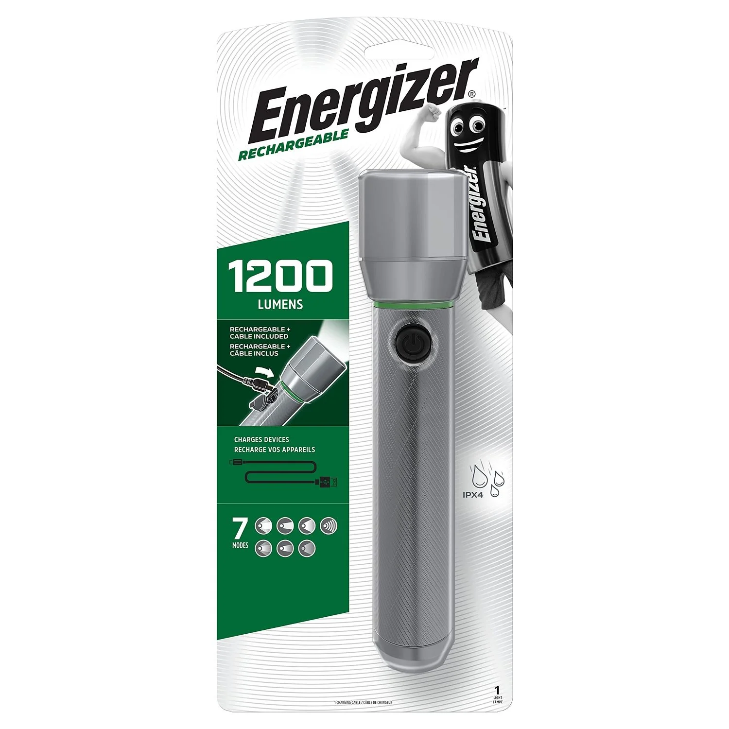 E301528000.webp USB RECH VISION HD 1200LUMENS FLASHLIGHT ENERGIZER TORCH - Image 1