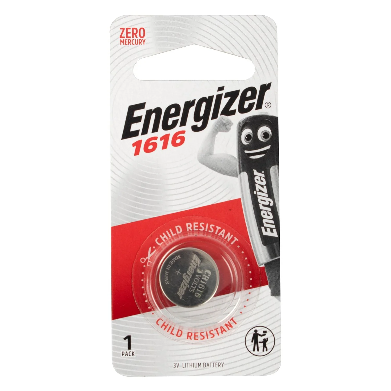E301627100.webp CR1616 3V BP1 LITHIUM COIN BATTERY (MOQ12) ENERGIZER - Image 1