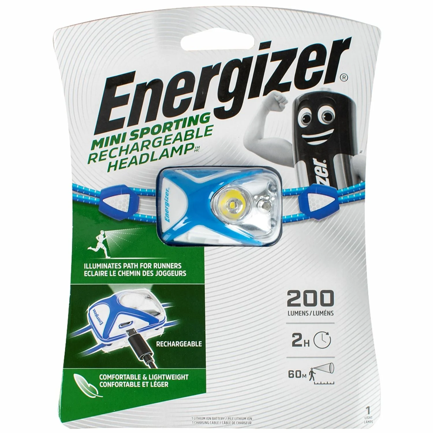 E302712400.webp MINI SPORTING 200LUMENS RECHARGE ENERGIZER - Image 1