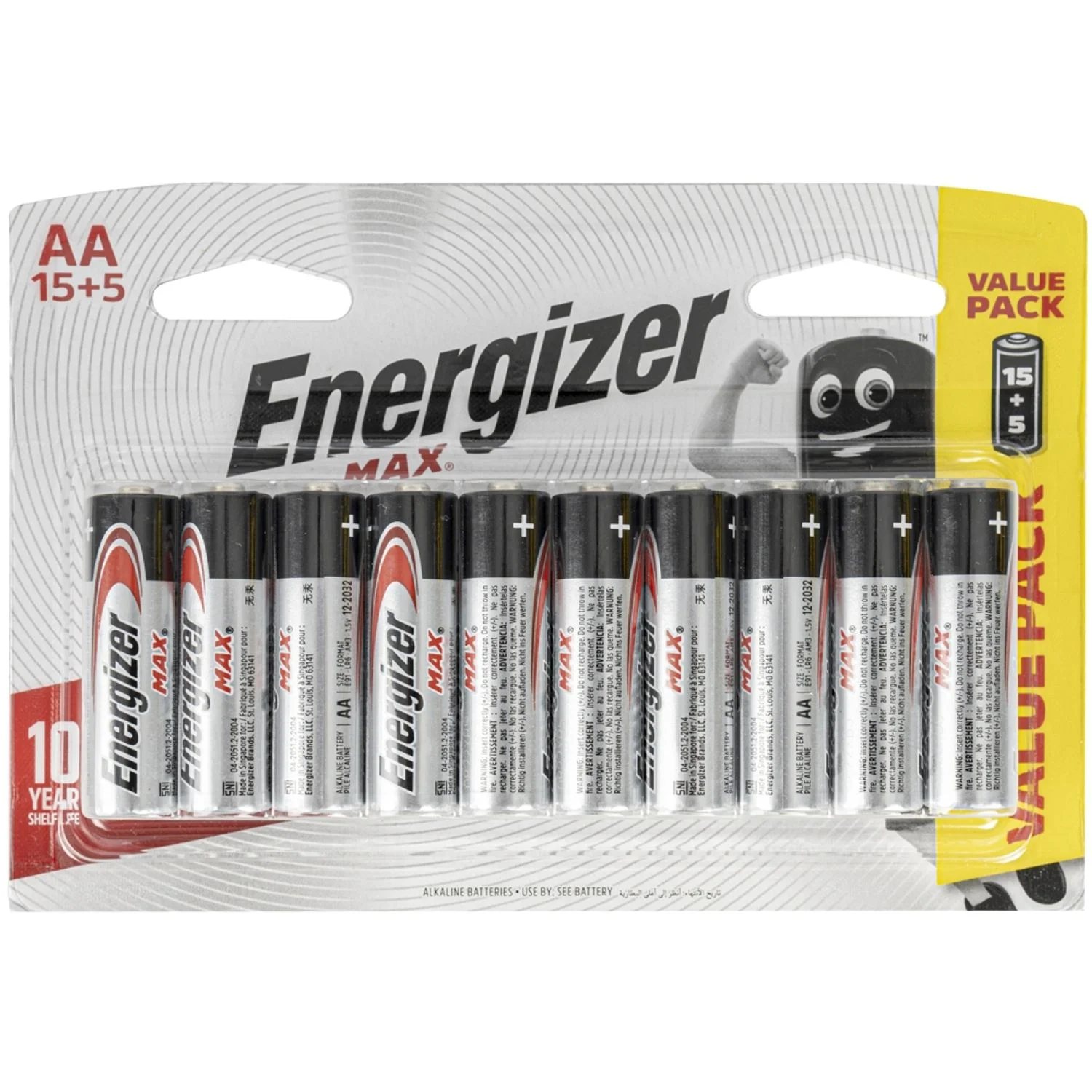 E303673400.webp MAX AA BATTERY-15+5 FREE PACK (MOQ10) ENERGIZER - Image 1