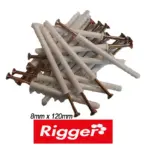 NAIL IN ANCHORS BULK 8X120 PACK 50
