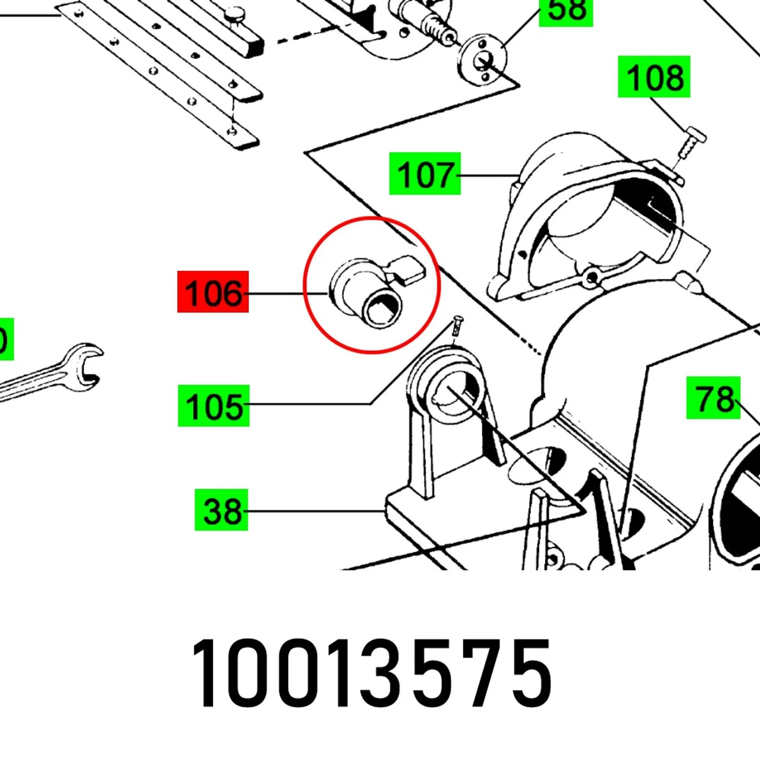FES10013575.webp CLAMP LEVER PL 205 E - Image 1