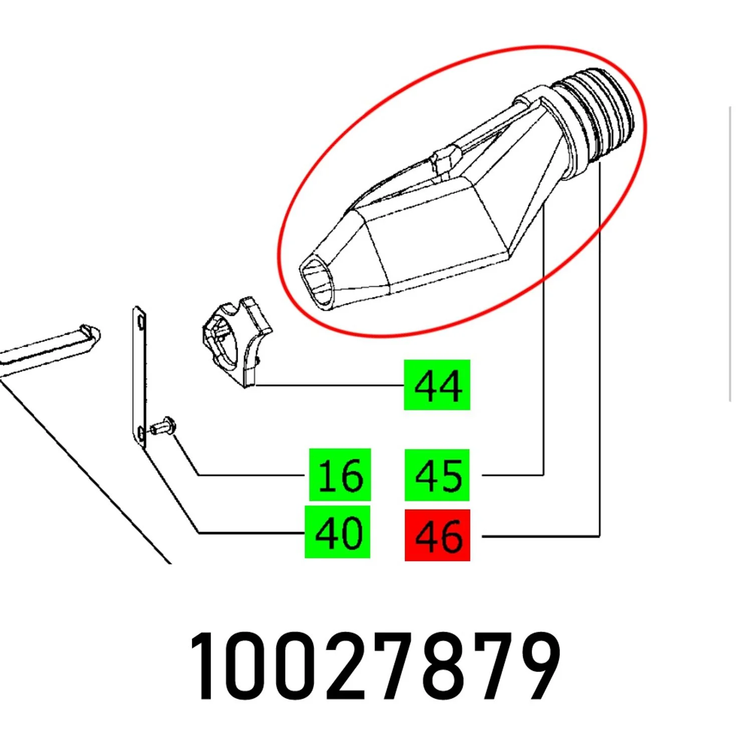 FES10027879.webp SUCTION CONNECTOR PIECE DF 500 CT - Image 1