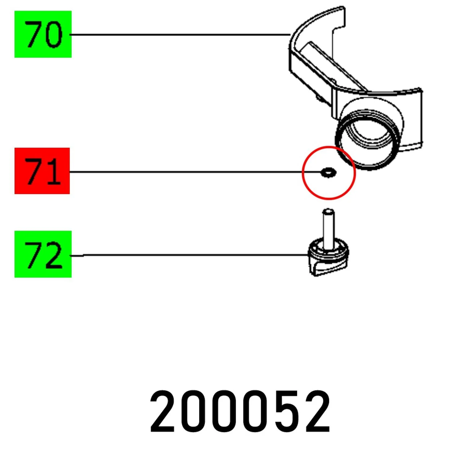 FES200052.webp O-RING 5X1 5-NBR-75SHORE - Image 1