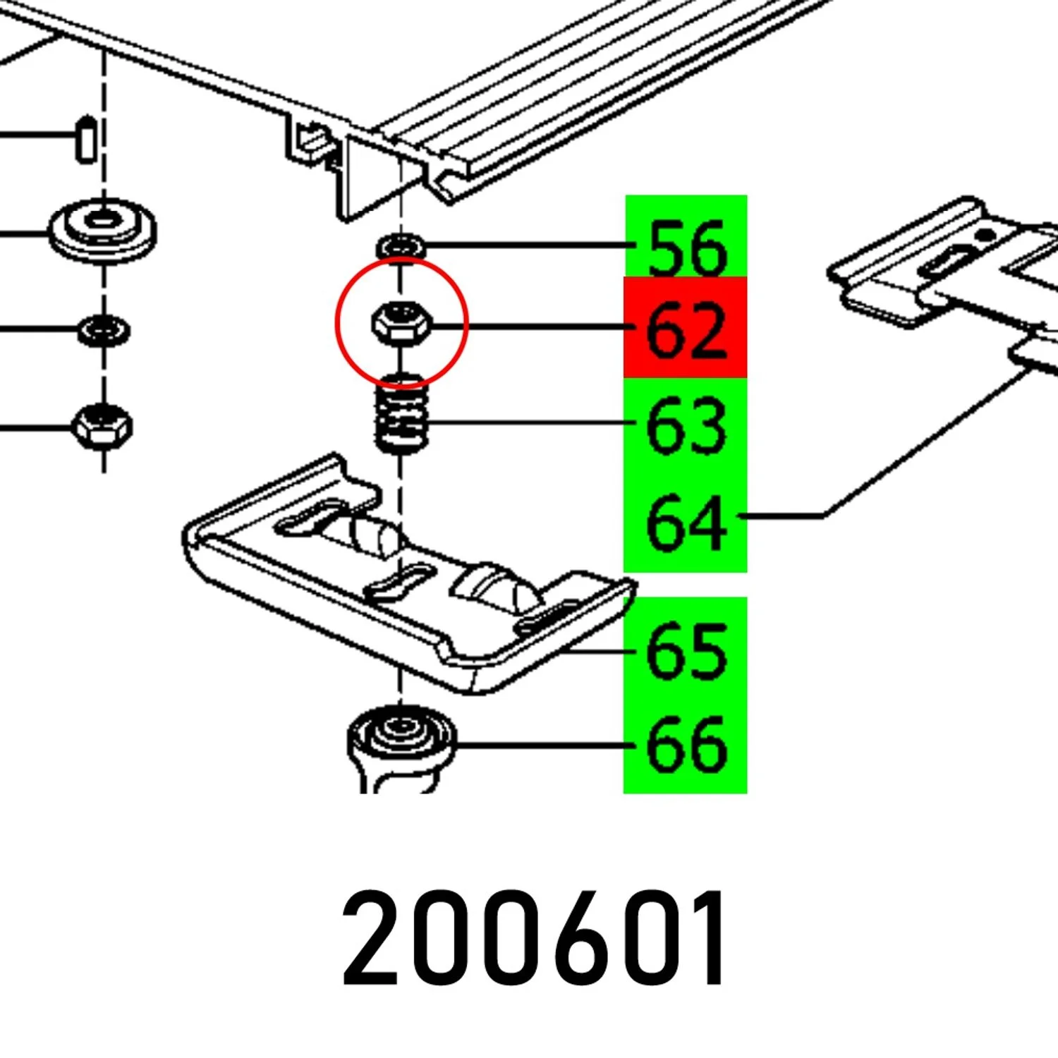 FES200601.webp HEXAGON NUT DIN 439-M6 - Image 1