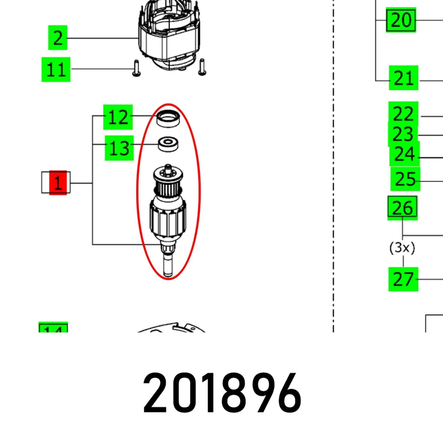 FES201896.webp ARMATURE RTS 400 R 230V - Image 1