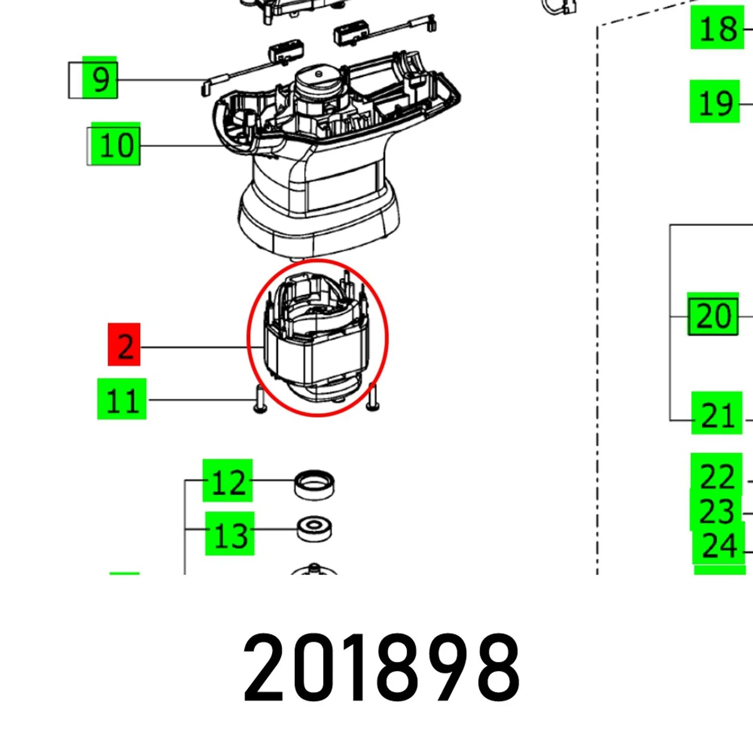 FES201898.webp FIELD ASSEMBLY RTS 400 R 230V - Image 1