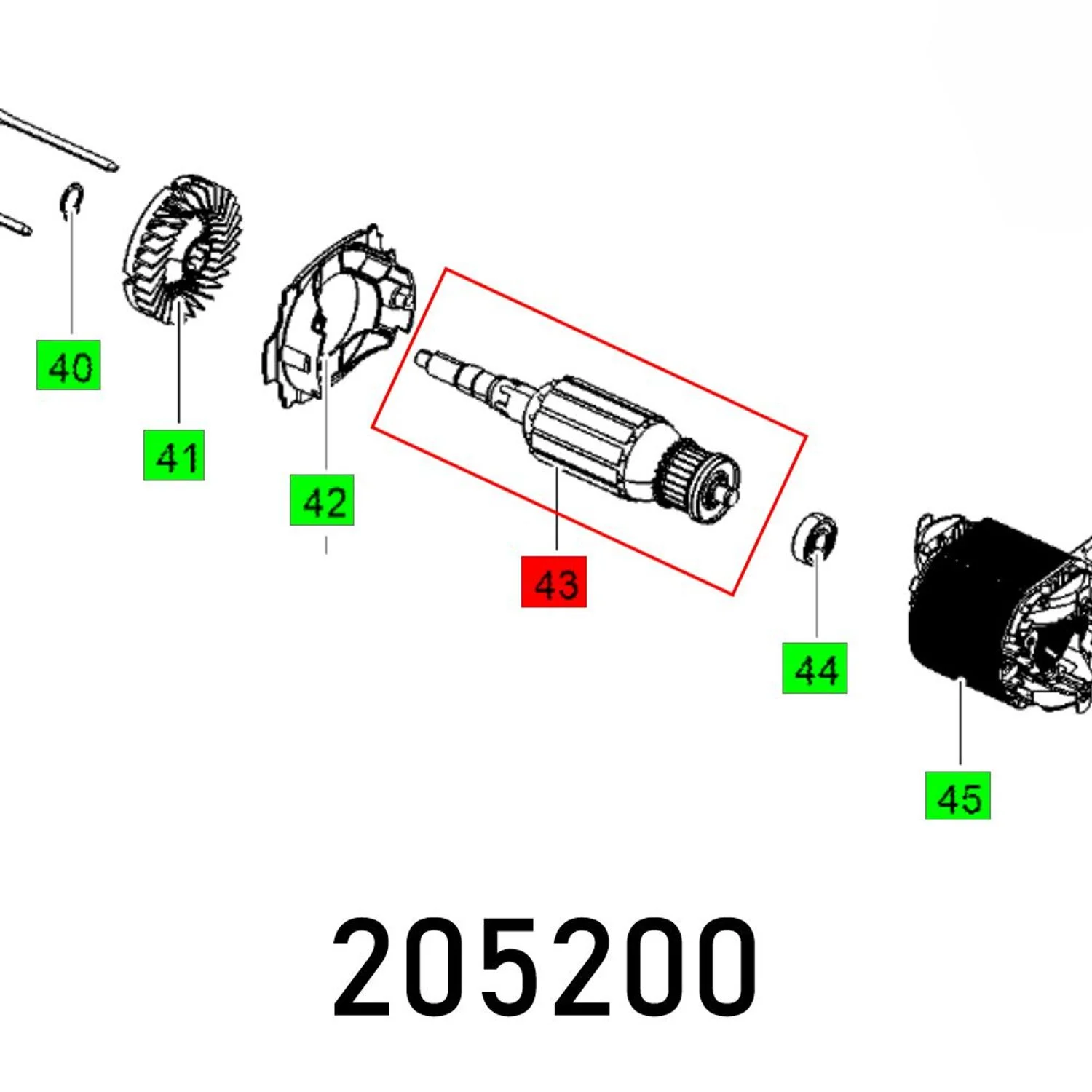 FES205200.webp ARMATURE 230V CS 50 EB - Image 1