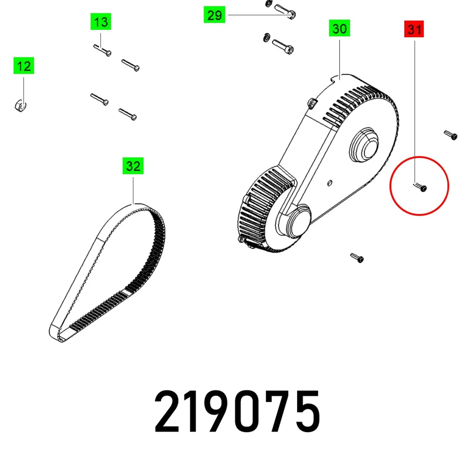 FES219075.webp OVAL HEAD SCREW M4X16-TAPTITE-T15 - Image 1