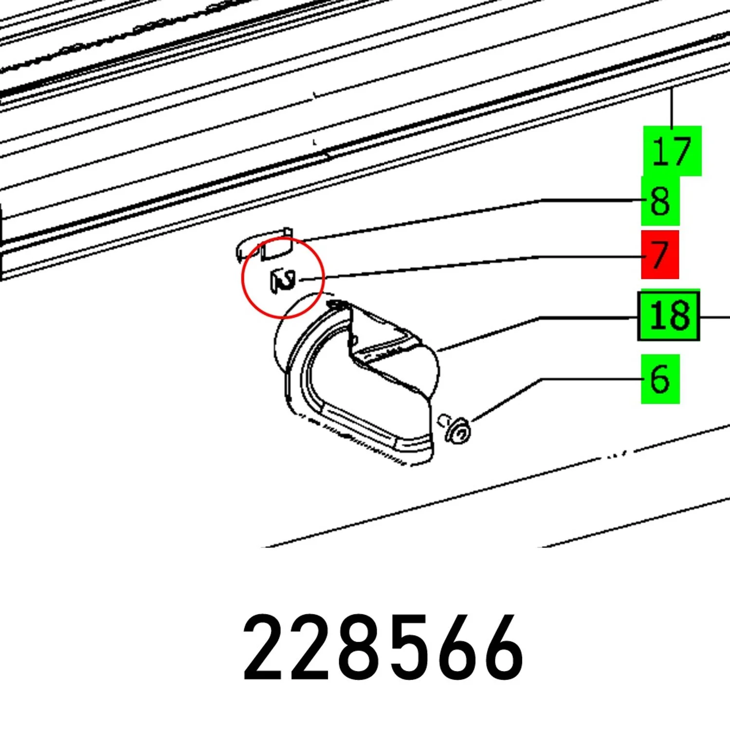 FES228566.webp SQUARE NUT DIN 557-M6-05 - Image 1
