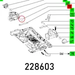CUP SQUARE BOLT DIN 603-M6X25-4.6