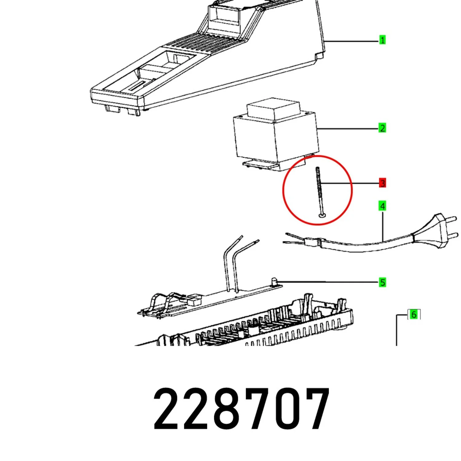 FES228707.webp OVAL HEAD SCREW PT-4 0X50-KT15 - Image 1