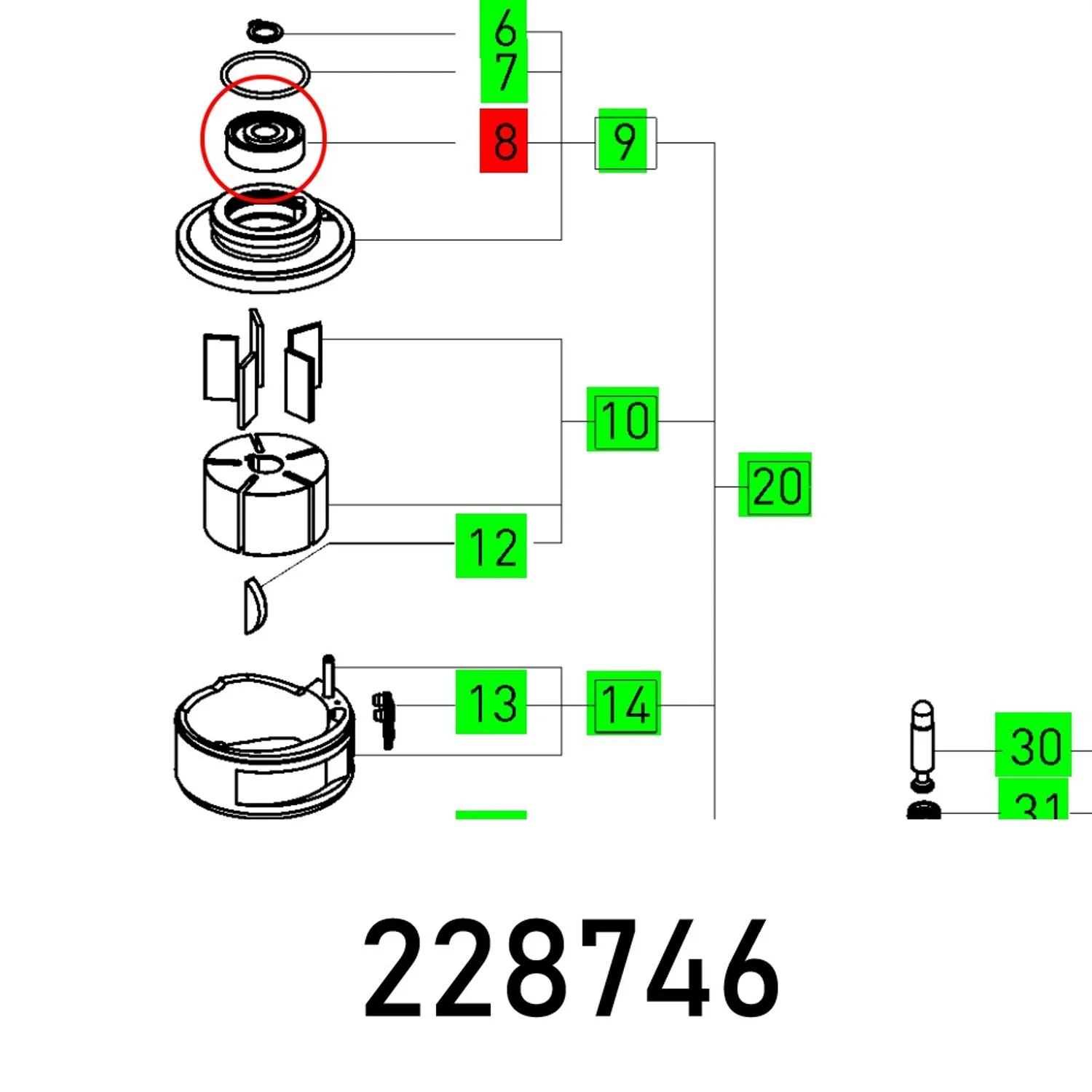 FES228746.webp BALL BEARING 627 Z-D MC5E NSK - Image 1