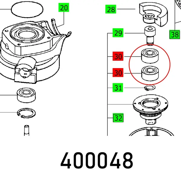 BALL BEARING 6001 RS-Z DIN 625 C3