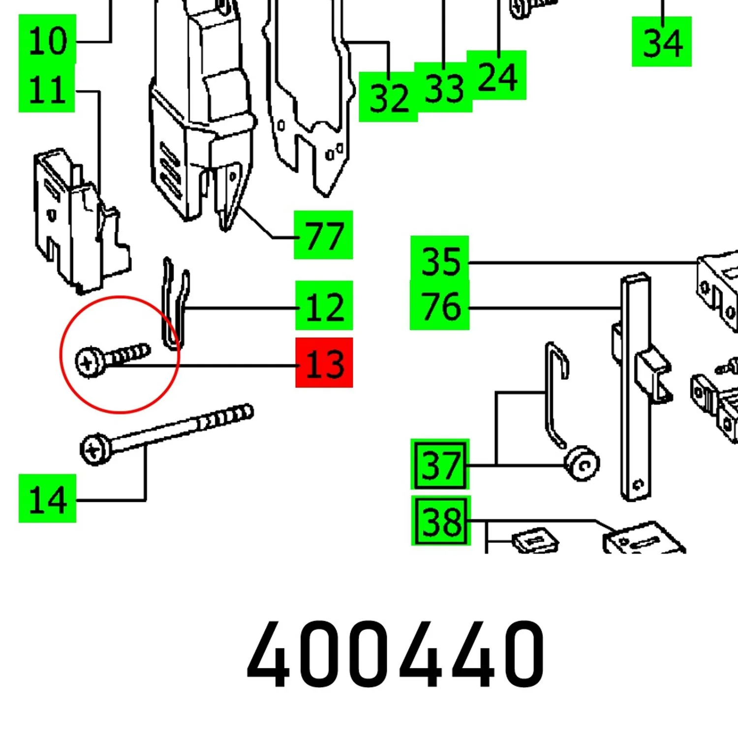 FES400440.webp OVAL HEAD SCREW DIN 7985-M4X4-4.8 - Image 1