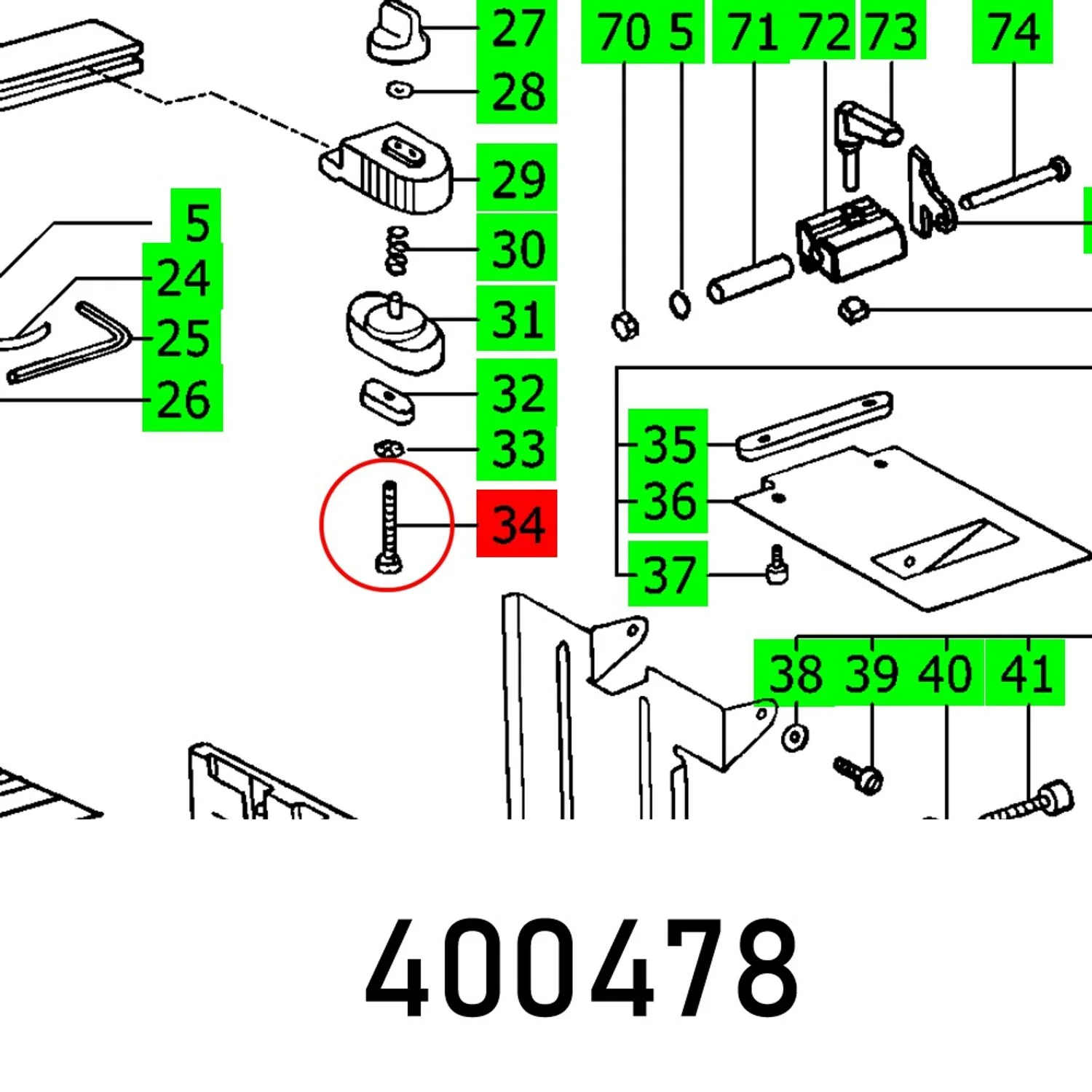FES400478.webp CH. HEAD SCREW DIN 84-M6X55-4.8 - Image 1