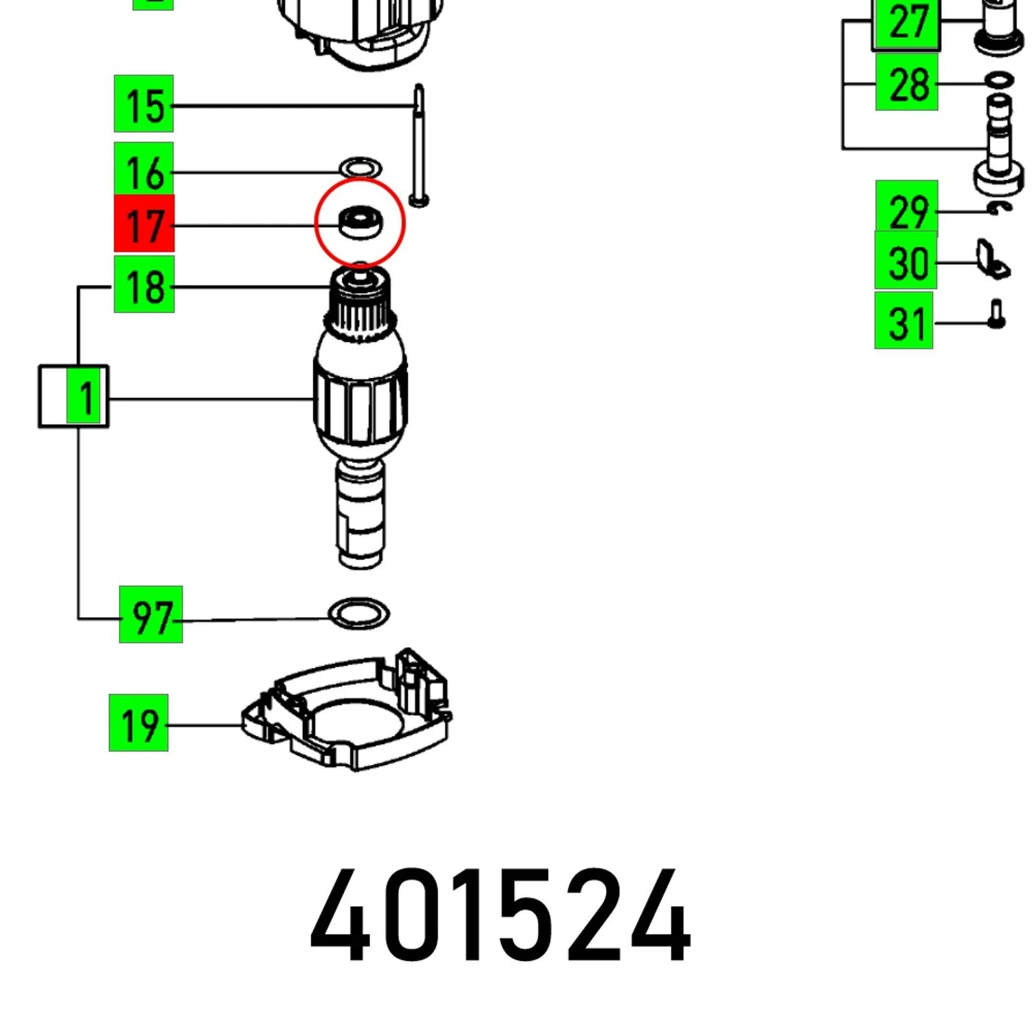 FES401524.webp ROLLER BEARING 608 RS DIN 625 - Image 1