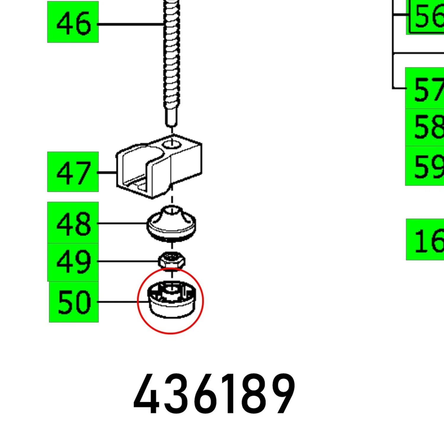 FES436189.webp KNOB FRONT HAL KF 4 E - Image 1