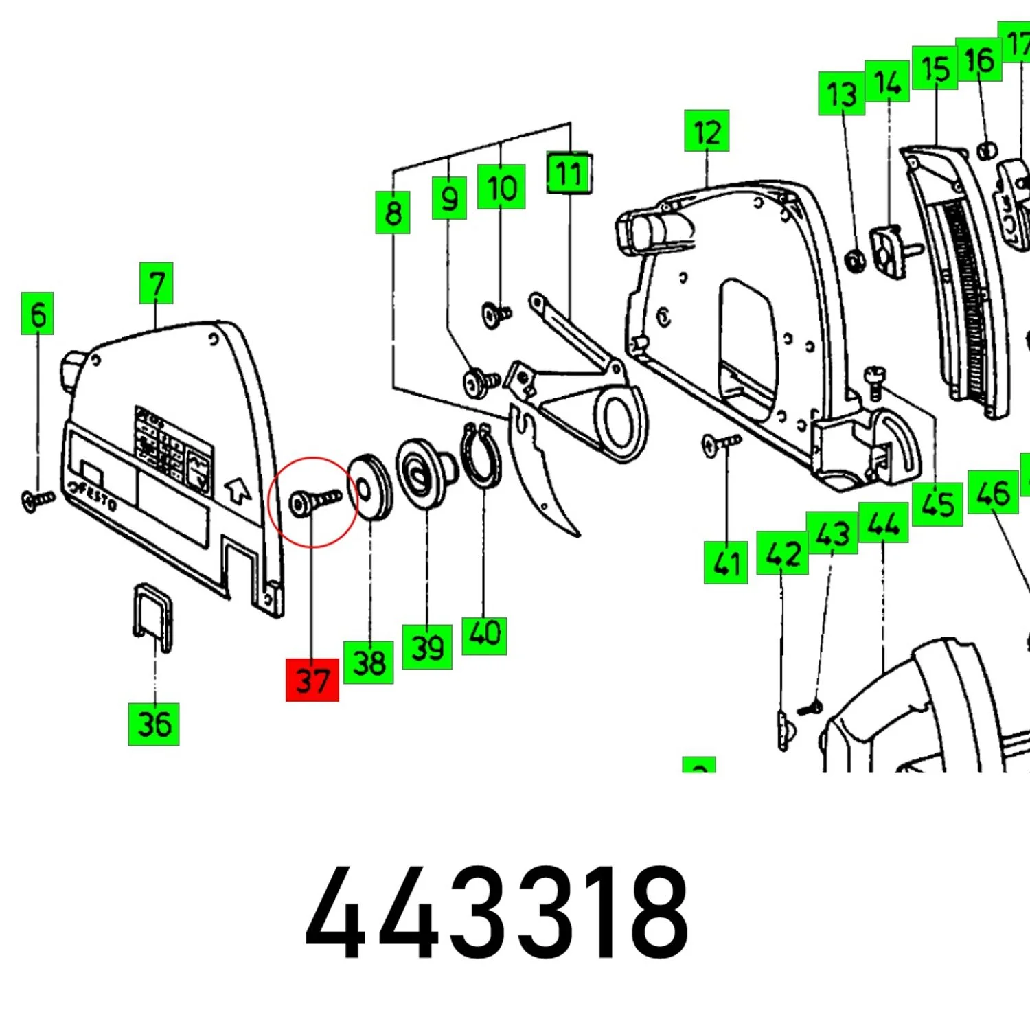 FES443318.webp BOLT - BLADE CL AT 65 E - Image 1