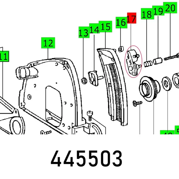 PLASTIC KNOB ATF 55 E