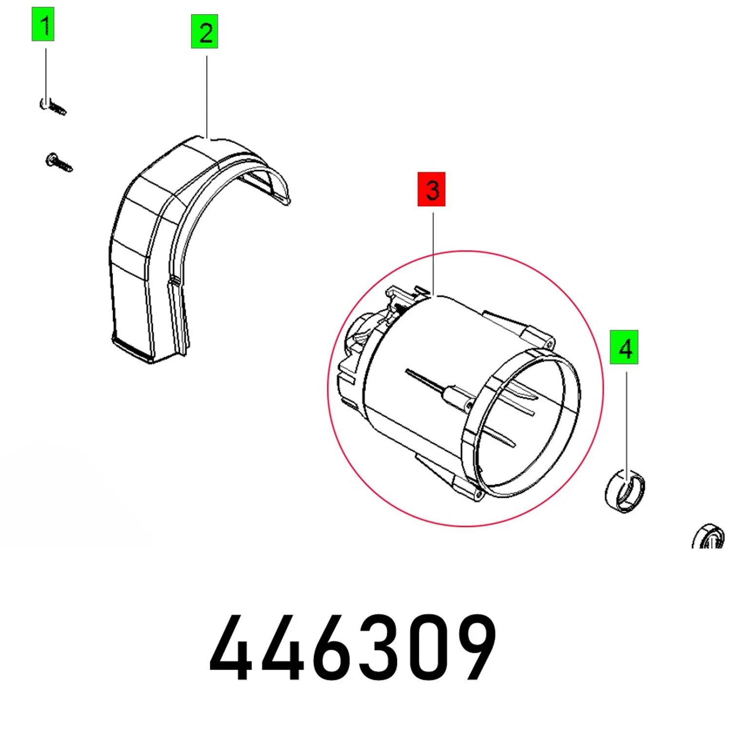 FES446309.webp MOTOR HOUSING CS 70 EB - Image 1