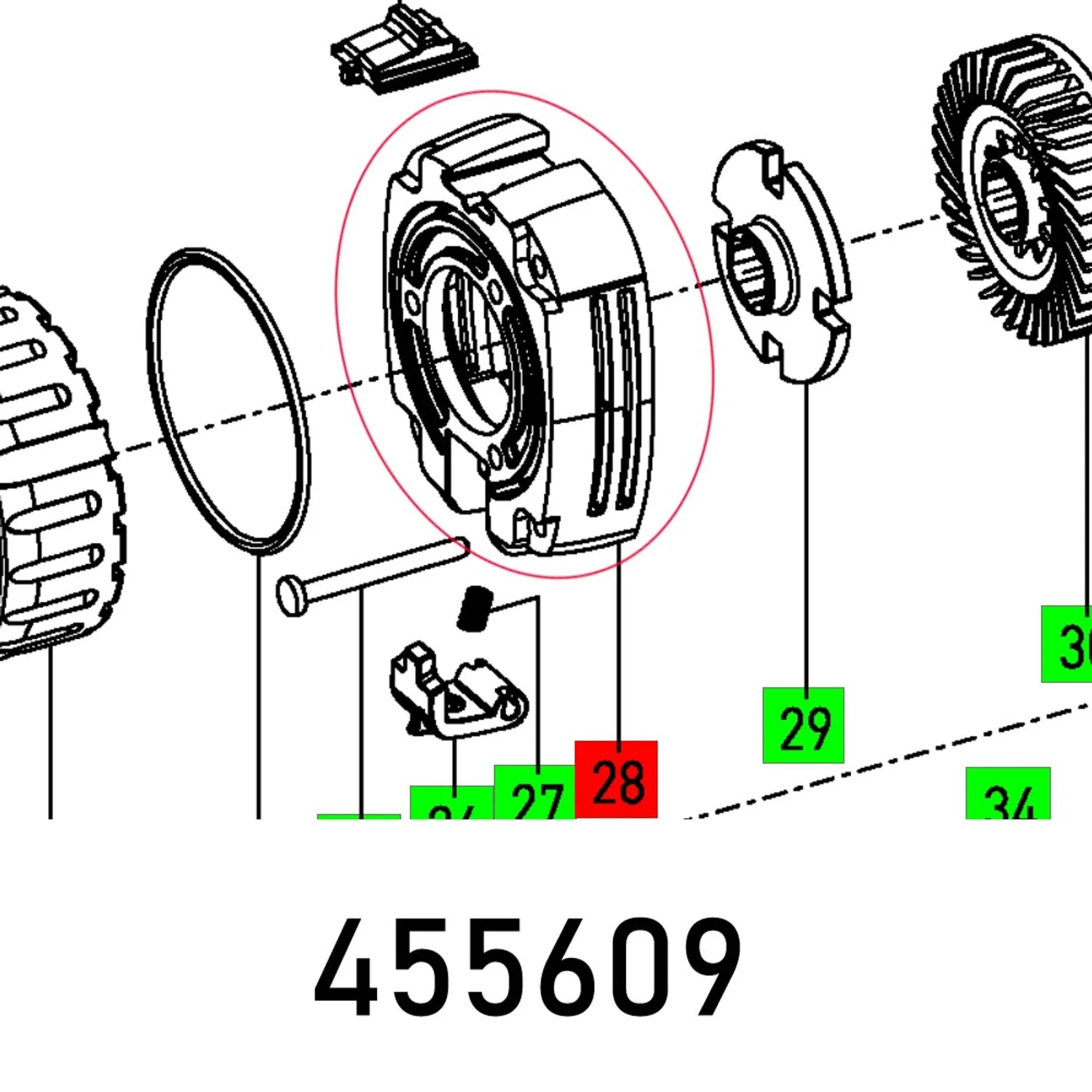 FES455609.webp BEARING COVER OFK 500 Q - Image 1