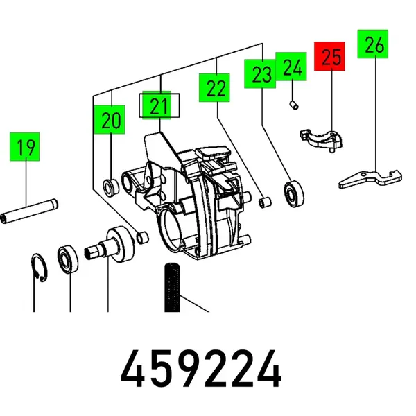 LOCKING LEVER TS 55 EBQ