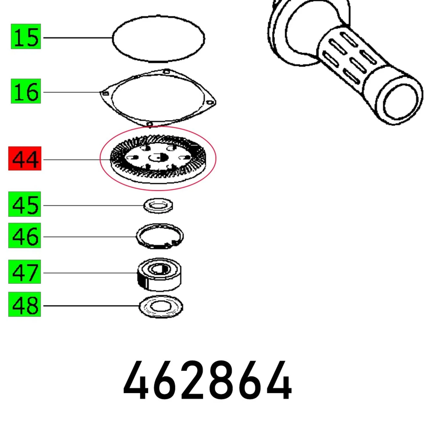 FES462864.webp RING GEAR POLLUX 180 E 260.013 - Image 1