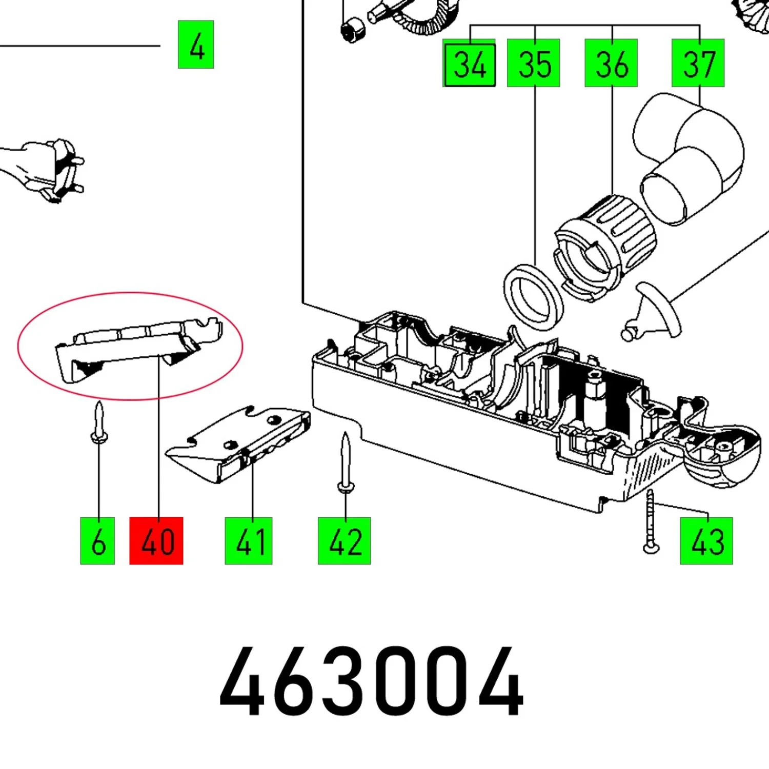 FES463004.webp HANDLE COVER BS 75 E - Image 1