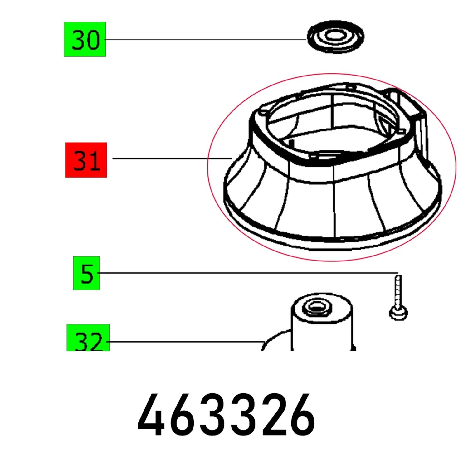 FES463326.webp RUBBER DUST COV LEX 2 - Image 1