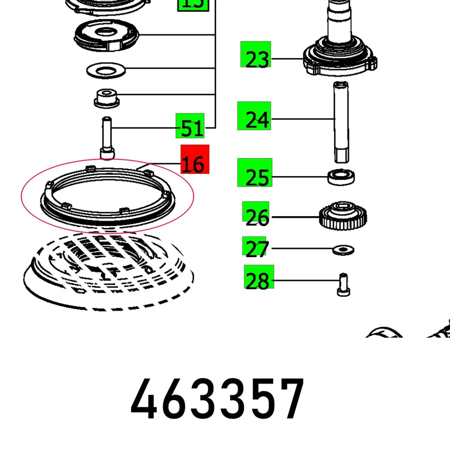 FES463357.webp SEALING RIM RO 125 EQ - Image 1