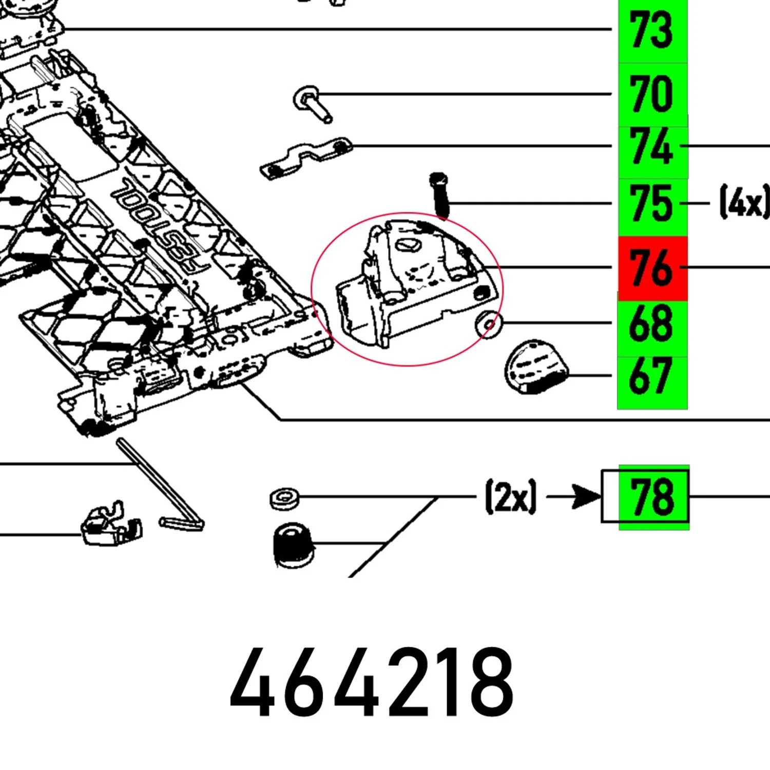 FES464218.webp PIVOT INSERT TS 75 EBQ VORNE - Image 1