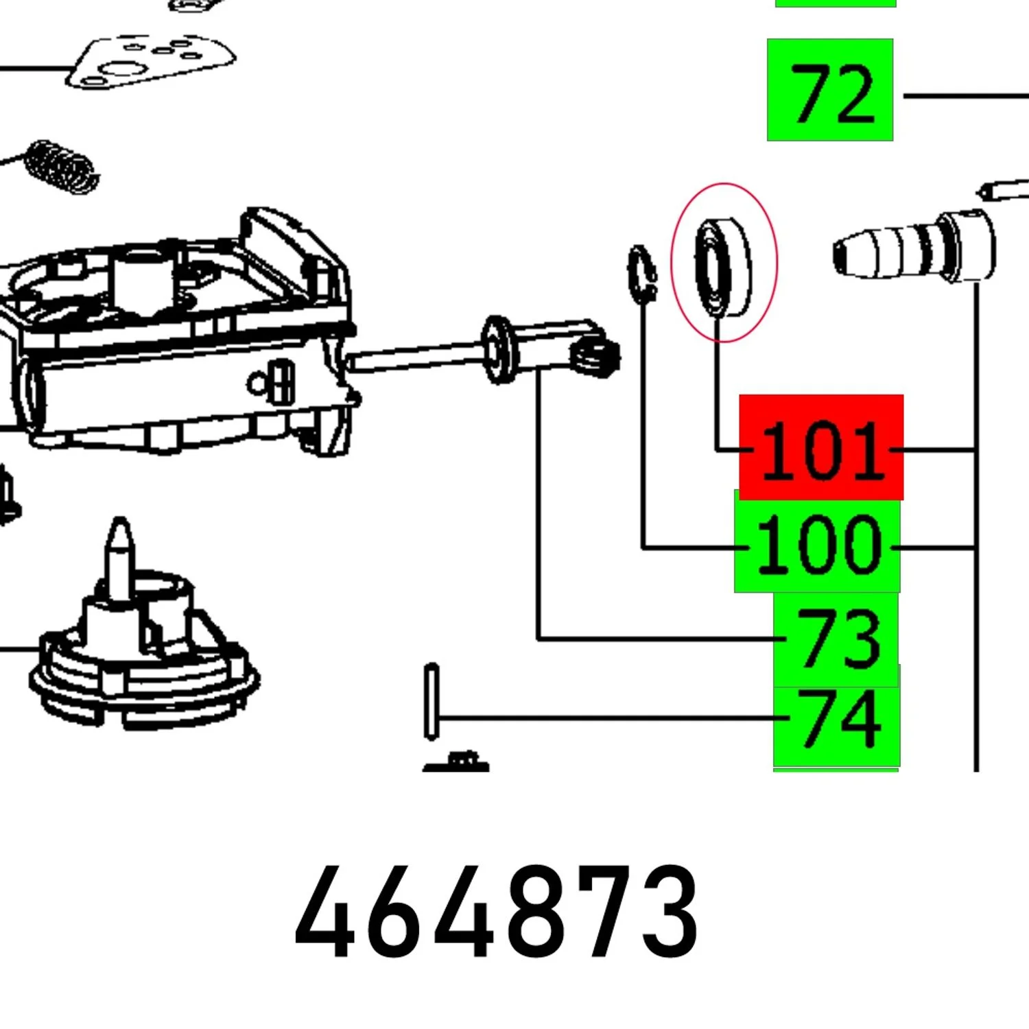 FES464873.webp BEARING DF 500 Q NSK 6901 VV C3 - Image 1