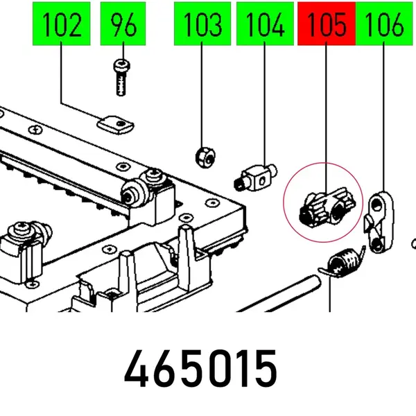 TOGGLE LEVER BS 75-105