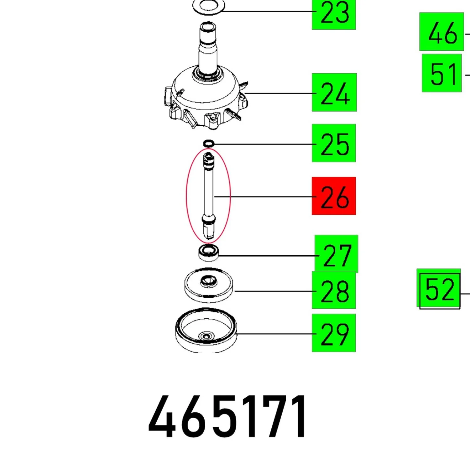 FES465171.webp SHAFT RO 150 FEQ - Image 1