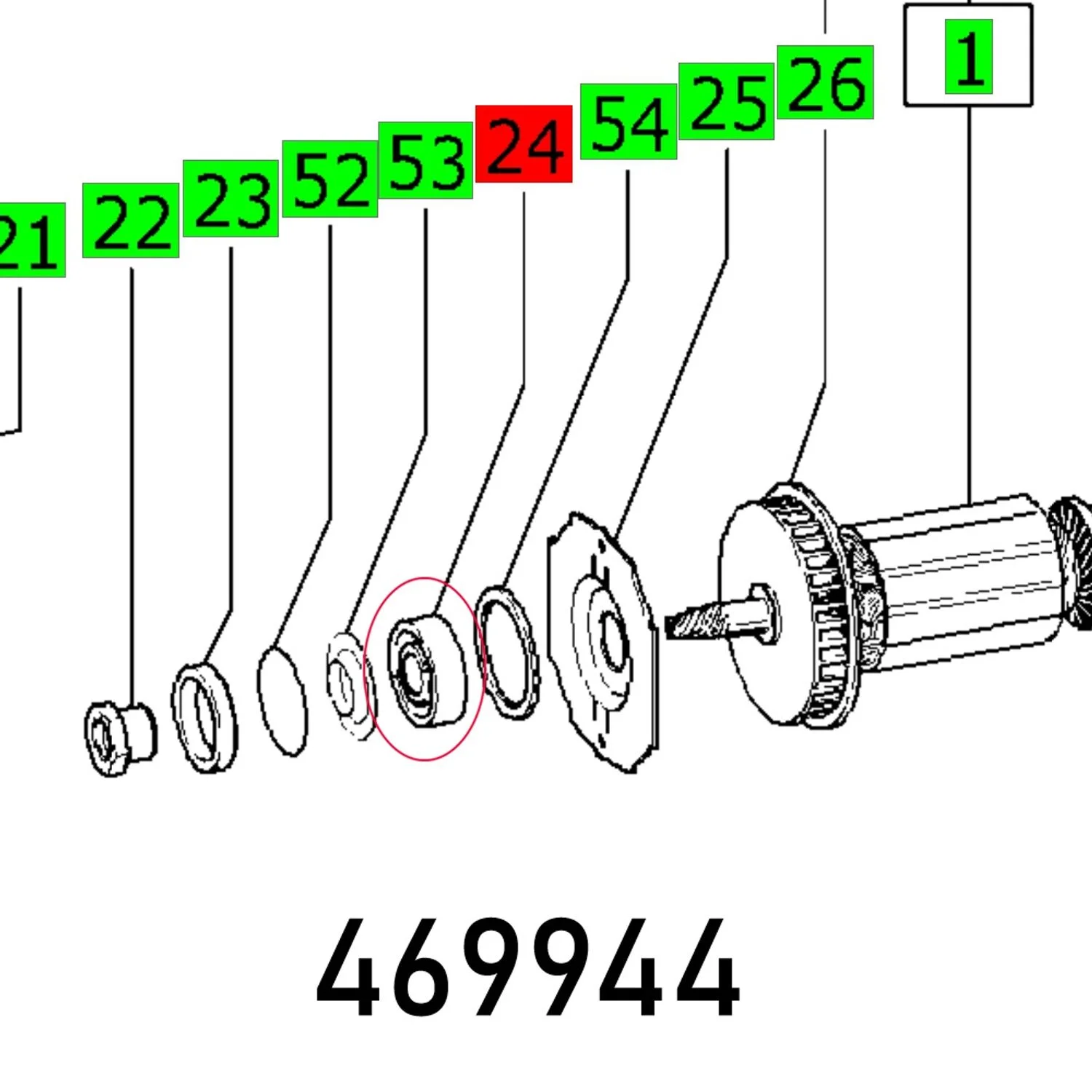 FES469944.webp BALL BEARING 6000 DDU-C3 305.286 - Image 1