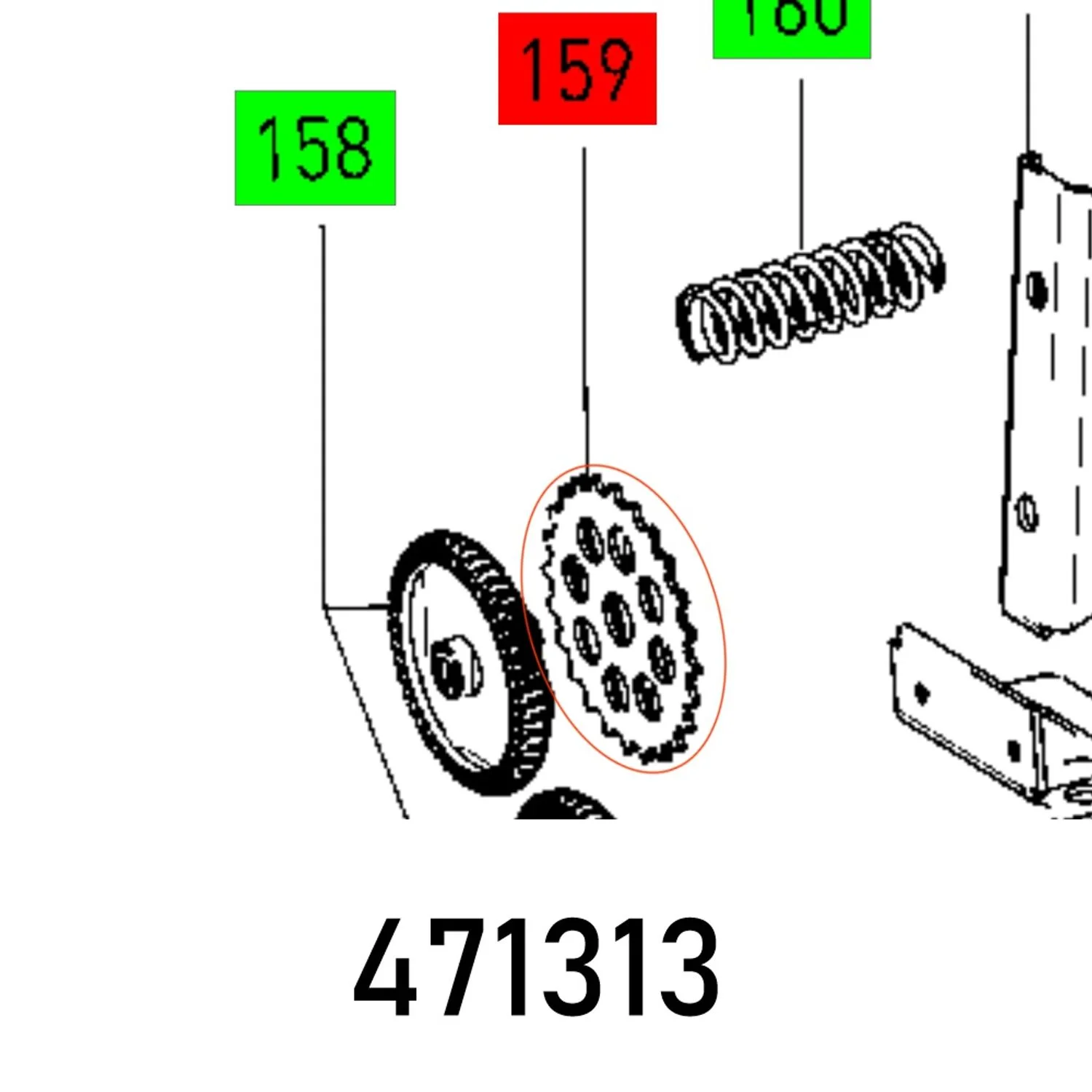 FES471313.webp ADJ. WHEEL KS 120 EB - Image 1