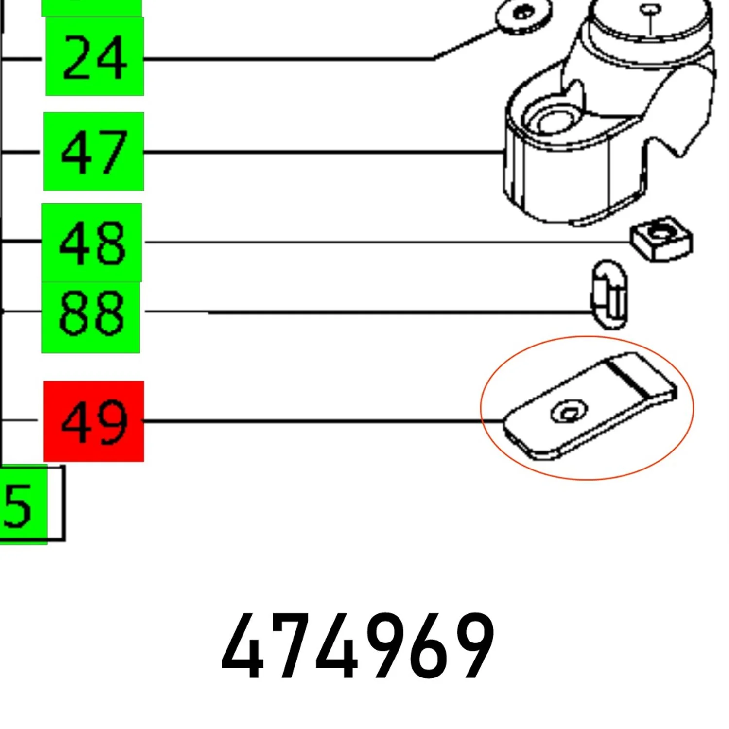 FES474969.webp LUG SUPPORT MFT-3-ZK - Image 1