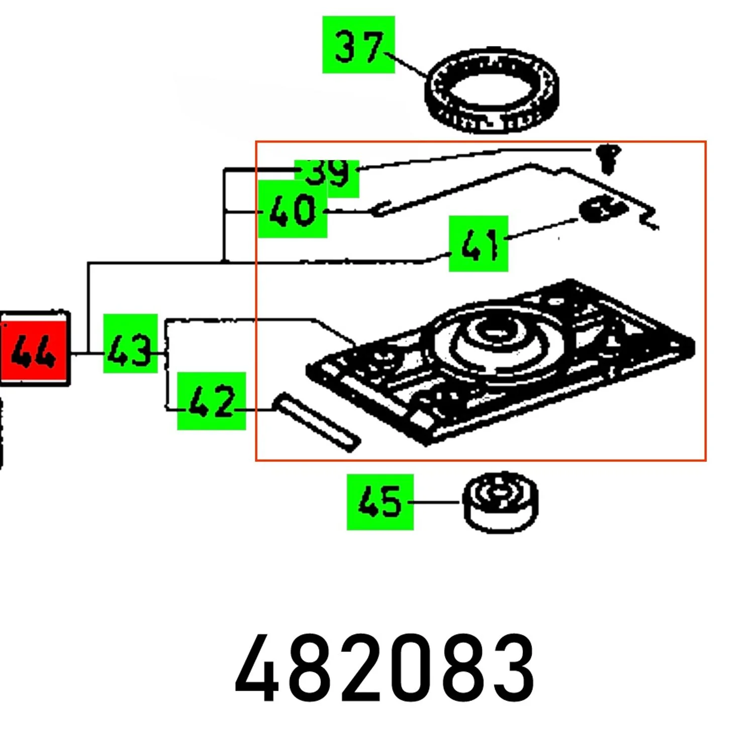 FES482083.webp BASE PLATE COMP RSM-EA VOLLST. - Image 1