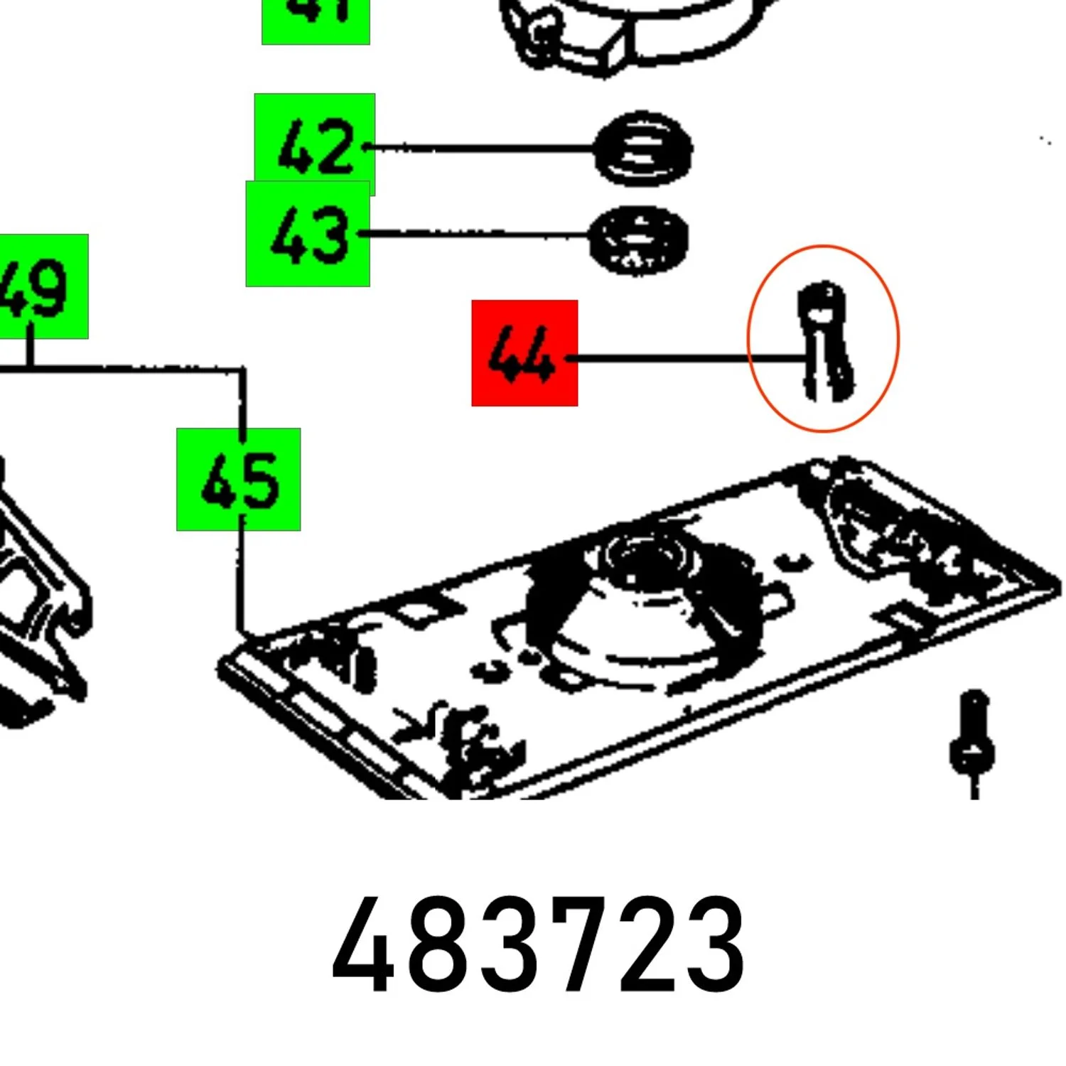 FES483723.webp RUBBER FOOT RS 3 VOLLST. - Image 1