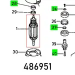 ARMATURE OF 2000 E 203.146 230 V