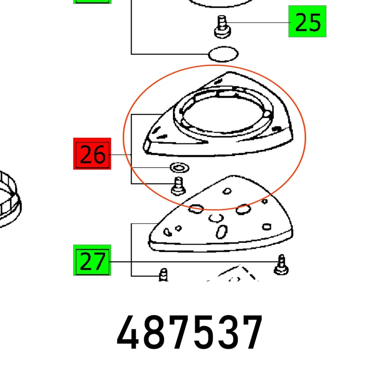 FES487537.webp BASE PLATE DX93 E KOMPL. - Image 1