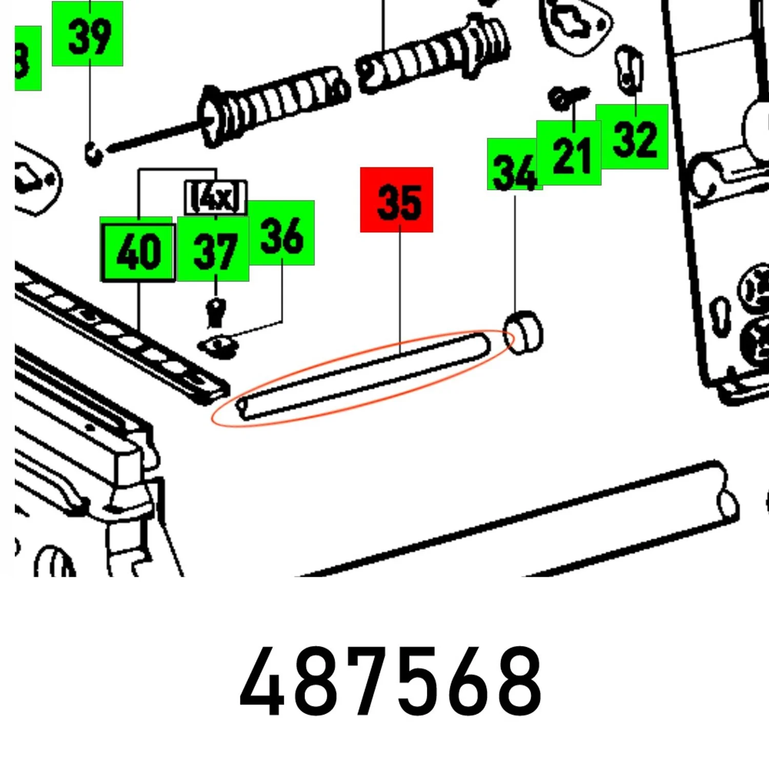 FES487568.webp PULL ROD CS 70 EB - Image 1