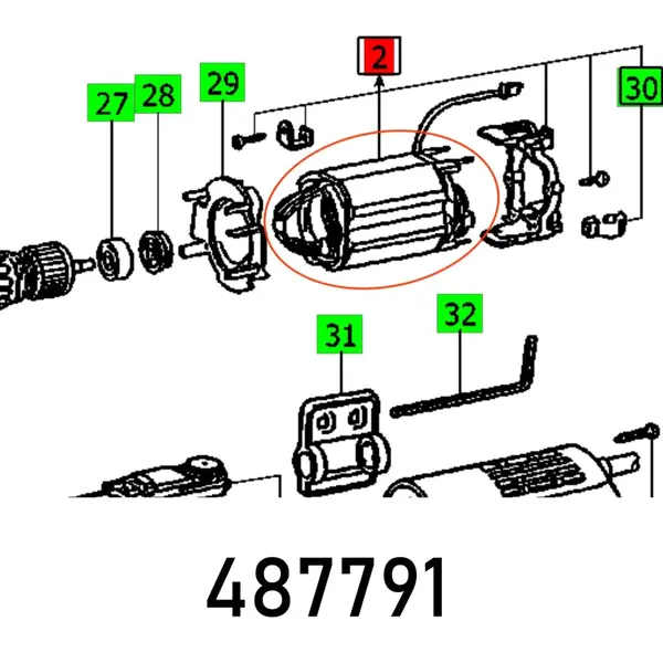 FIELD COIL RAS 115.04 E
