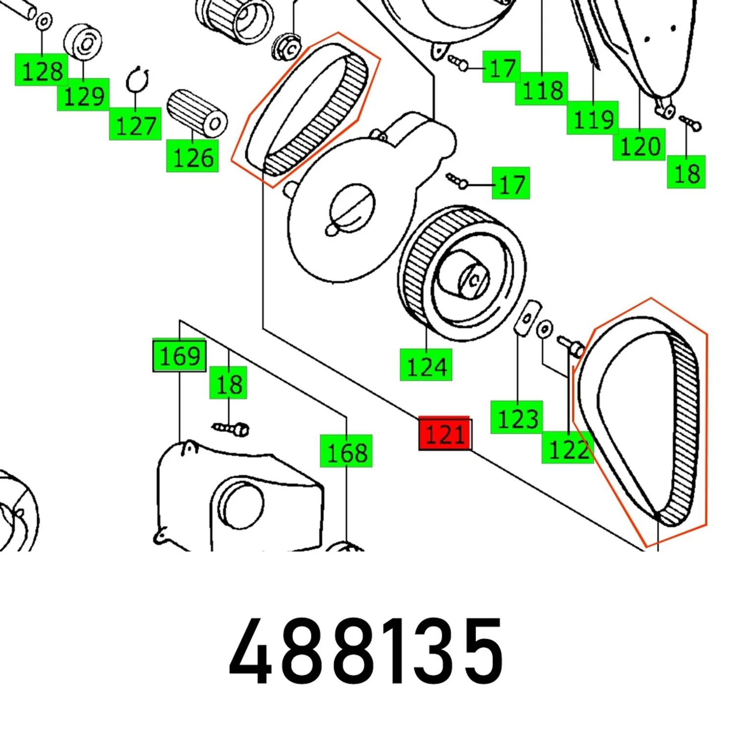 FES488135.webp COG BELT CS 70 EB - Image 1