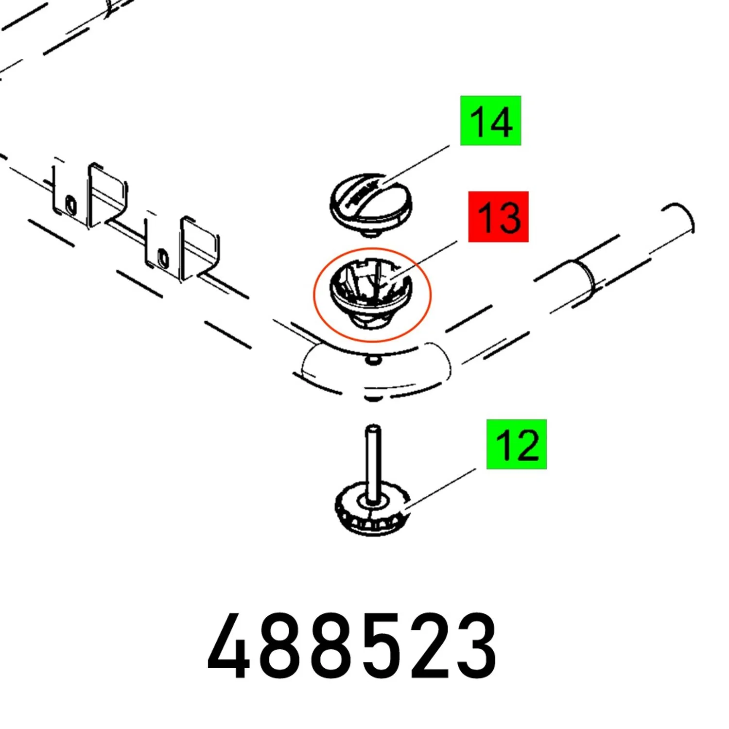 FES488523.webp HANDLE DOWN CS 70 EB - Image 1