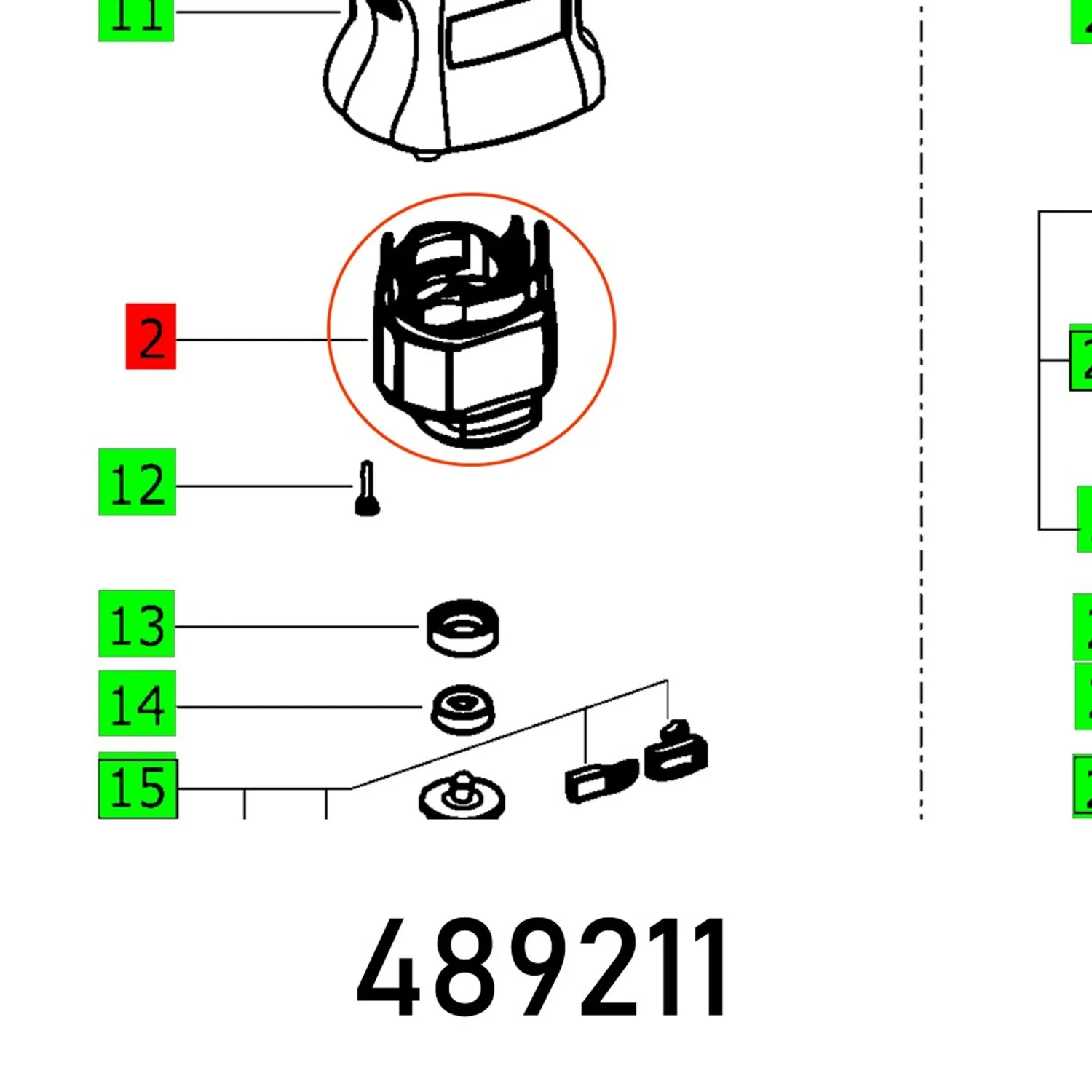 FES489211.webp FIELD COIL RS 400 ET-GR. 230V - Image 1