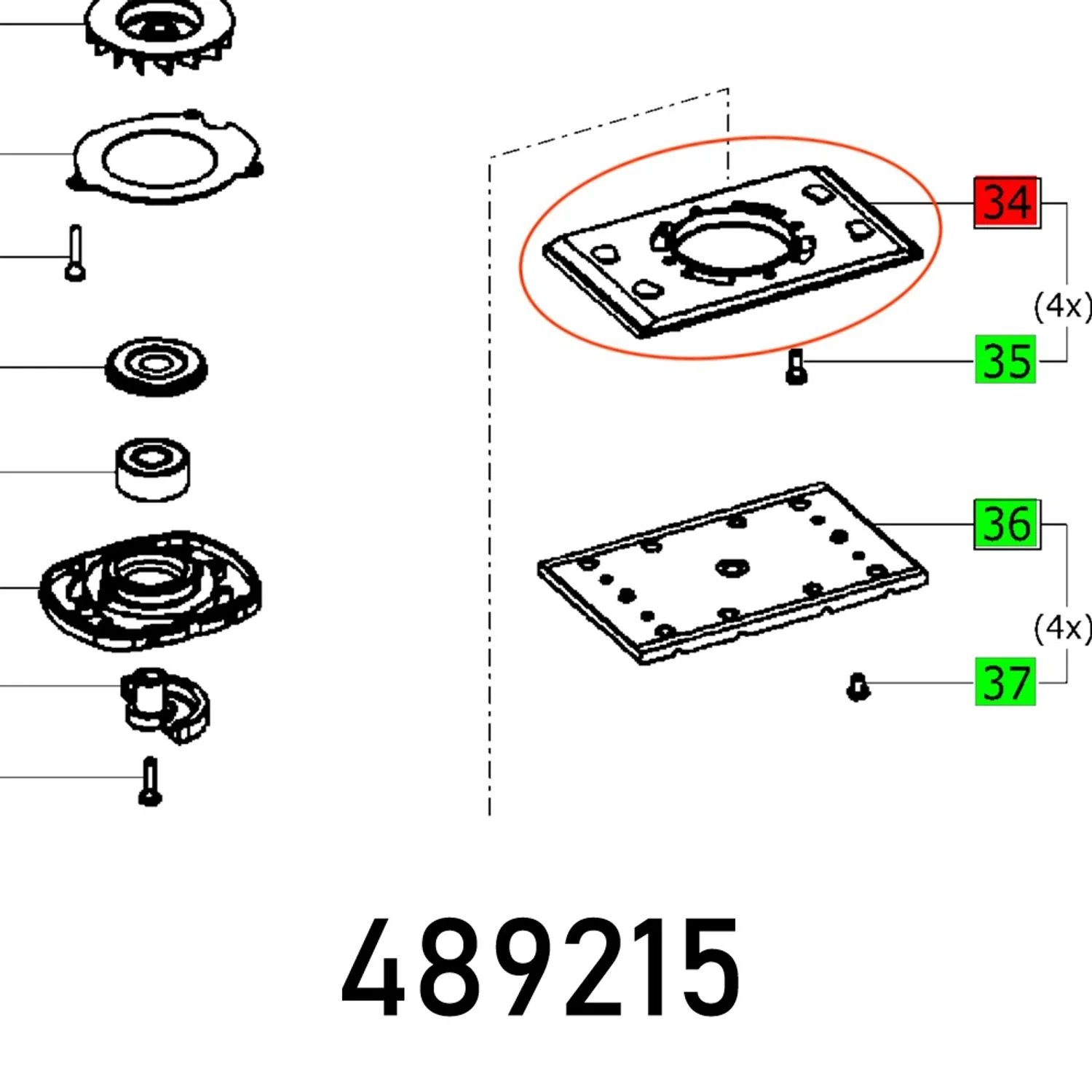 FES489215.webp BASE PLATE RS 400 - Image 1