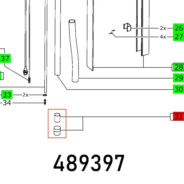 CONNECTING PIEC ASA 5000 KPL.